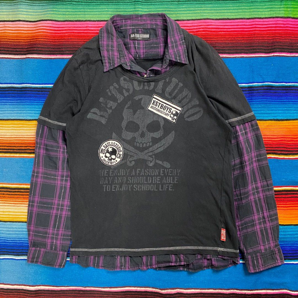 Y2K Batsu Studio Double Layered Longsleeve