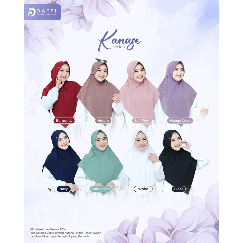Kanase Khimar Daffi/ Kanase Bergo Daffi/ Hijab Daffi