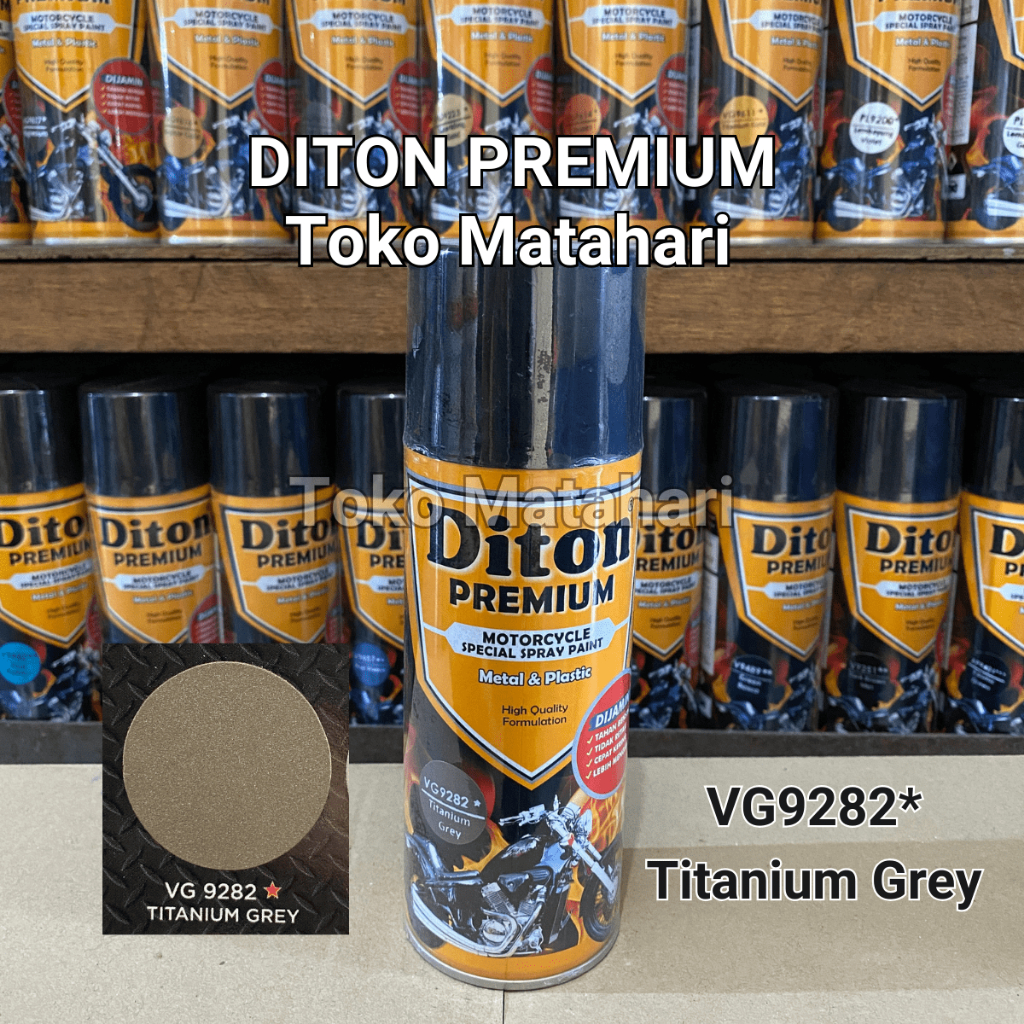 Diton Premium VG 9282 Titanium Grey Cat Semprot pylox pilox