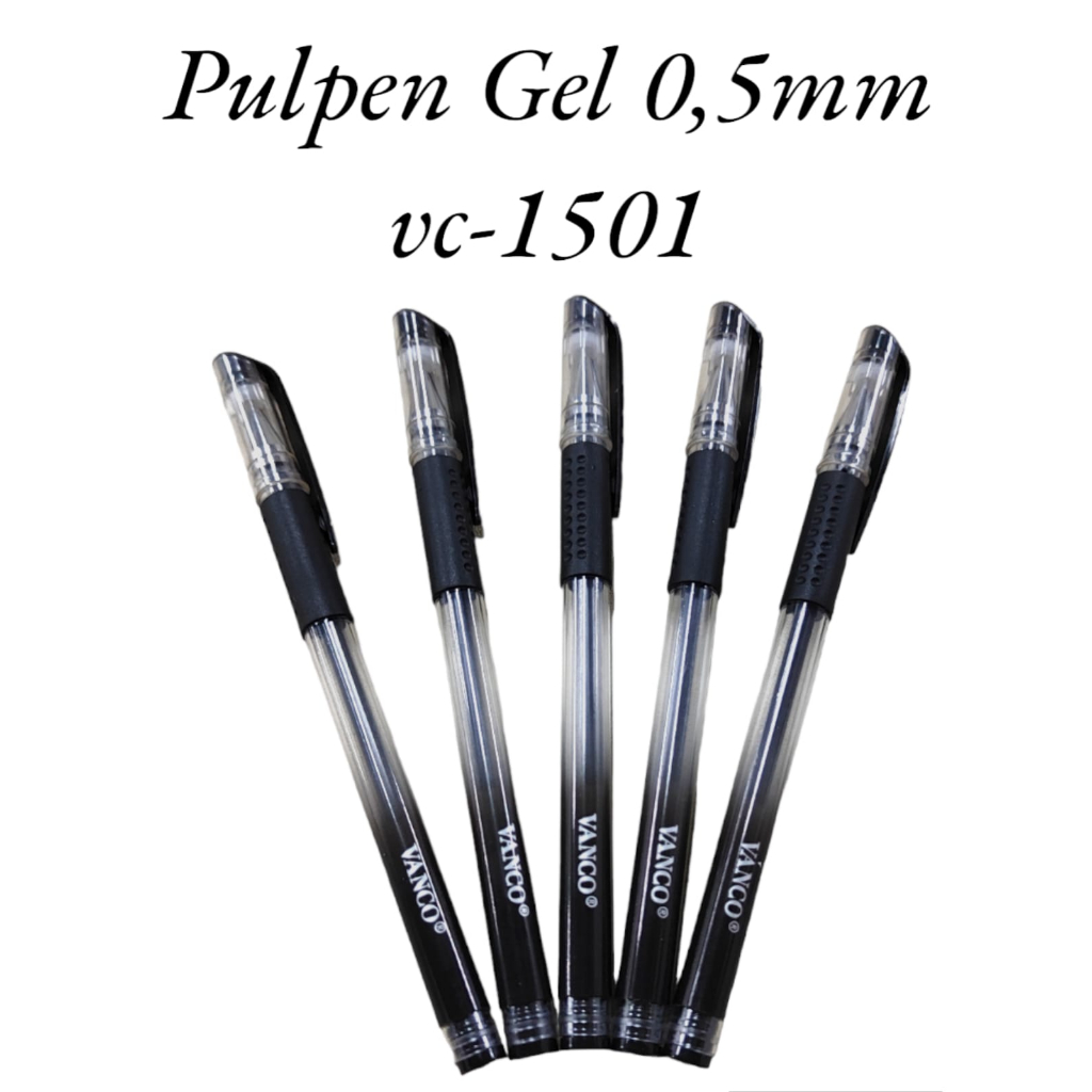 

AS888 - PULPEN GEL V-1501 EXAM & OFFICE ISI 1 WARNA HITAM