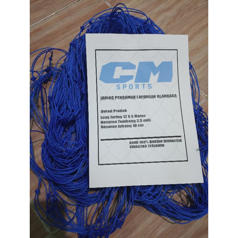 [12x5m][Lubang 10cm]Jaring Pengaman Lapangan Volly