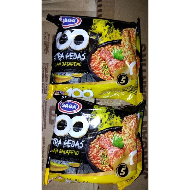 

Mie Gaga 100 Extra Pedag Kual Jalapeno