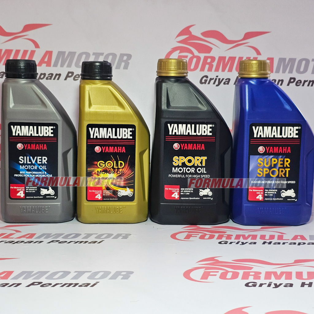 Yamalube 4T Manual All Series Silver/Gold/Sport/Super Sport - Oli Mesin Motor 4TAK [Original Resmi Y