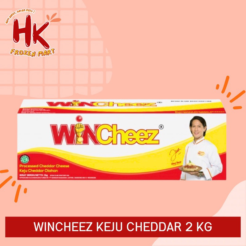 

Wincheez Keju Cheddar 2 KG | cheese chef juna terlaris HK FROZEN MART