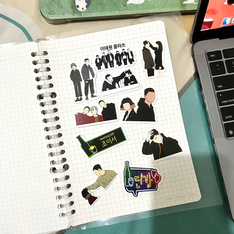 [10 PCS] STICKER VYNIL KDRAMA DRAKOR - ITAEWON CLASS | SUDAH DIGUNTING CUTTING  DIE CUT UNTUK LAPTOP