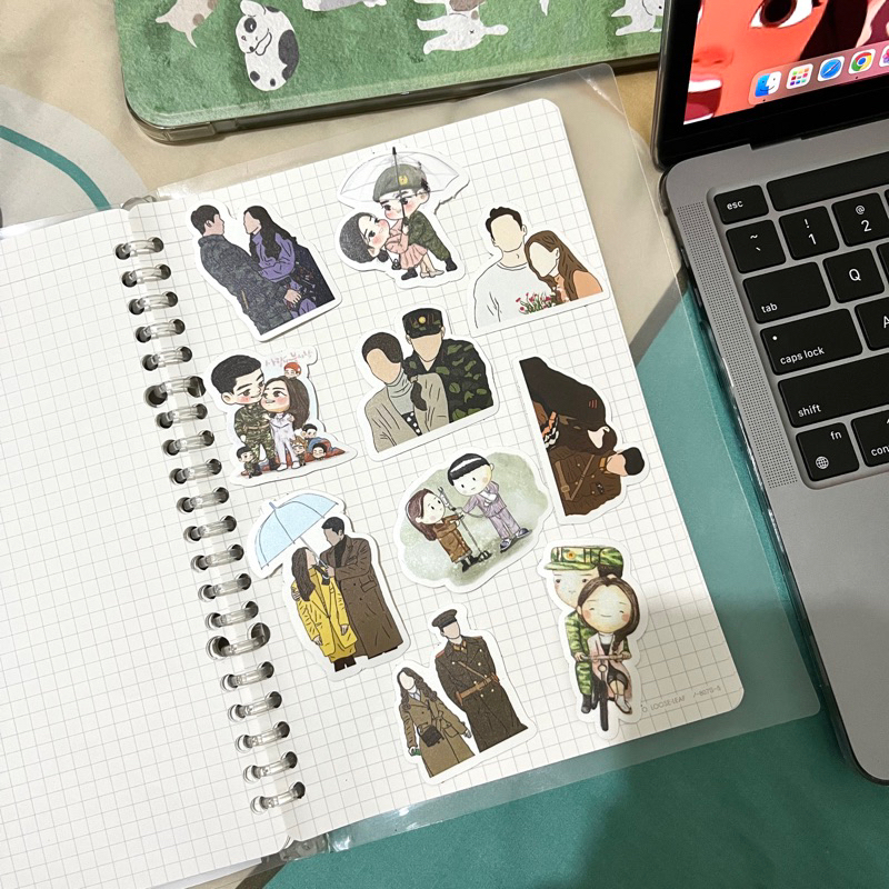 

[10 PCS] STICKER VYNIL MATTE KDRAMA - CRASH LANDING ON YOU CLOY DRAKOR | SUDAH DICUTTING DIE CUT ESTETIK AESTHETIC TUMBLR UNTUK CASE HP DAN LAPTOP