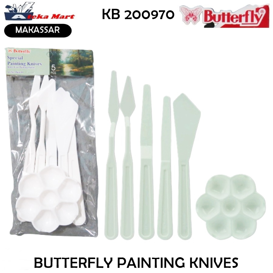 

[SET] BUTTERFLY PAINTING KNIVES KUAS LUKIS ALAT LUKIS