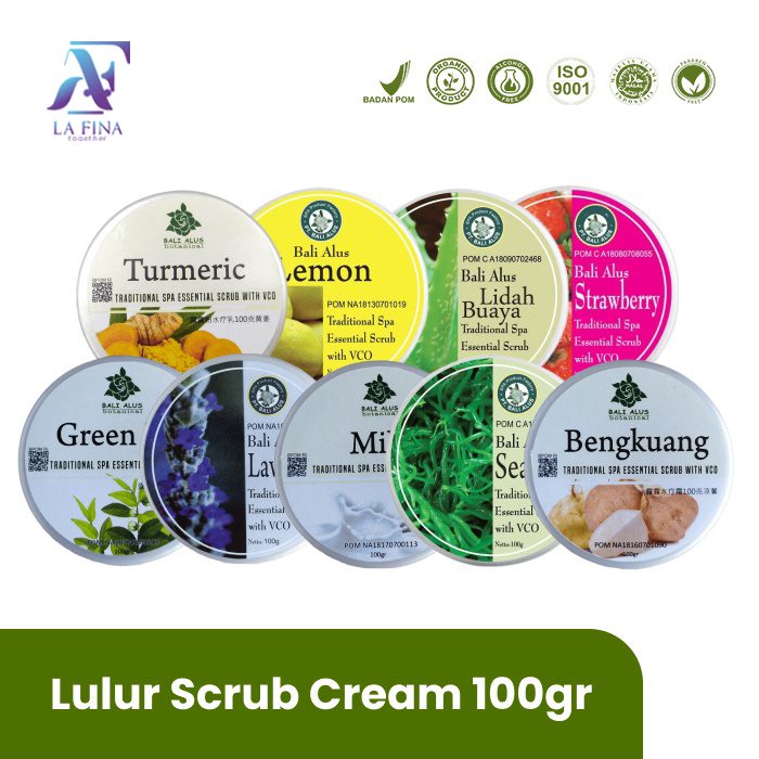 Lulur Pemutih Badan BPOM Scrub Pencerah Kulit Lulur Bahan Natural Alami