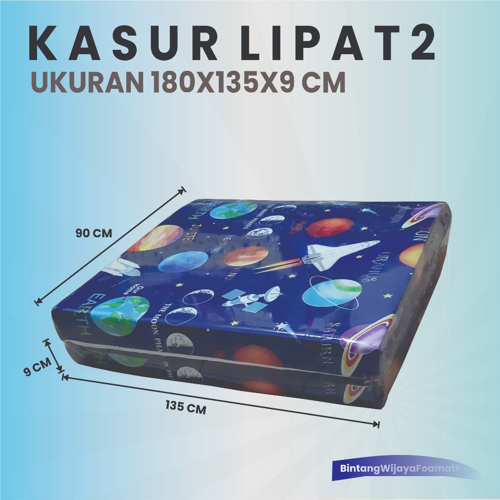 KASUR BUSA / KASUR BUSA LIPAT 2 / KASUR BUSA MURAH Uk. 180 x 135 x 9 cm