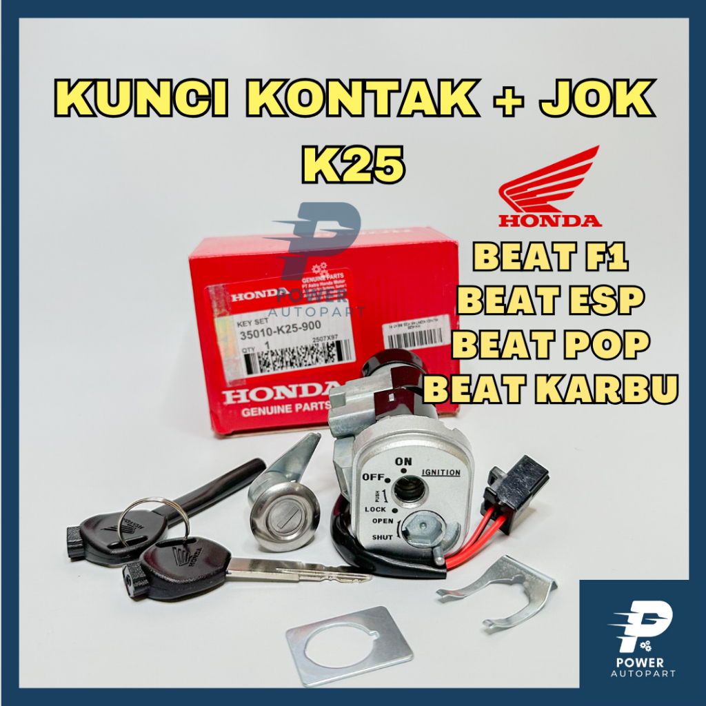 ( ADA GARANSI ) ORI Kunci Kontak + Jok Honda BEAT Fi Kualitas ORIGINAL - k25