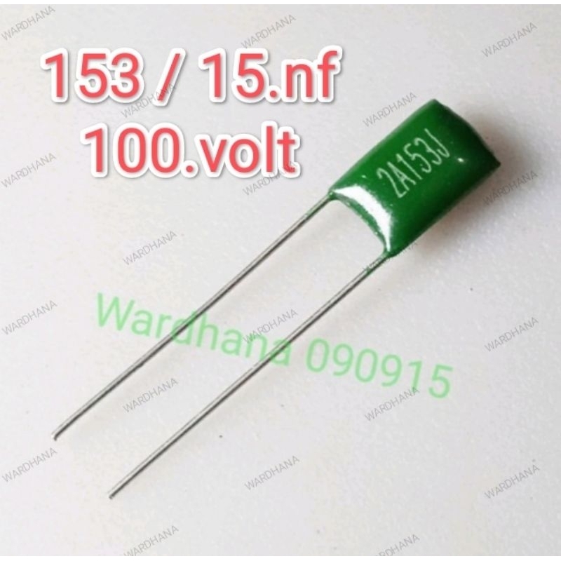 Kapasitor Milar 153 100 volt Kapasitor Milar 15 nf 100volt