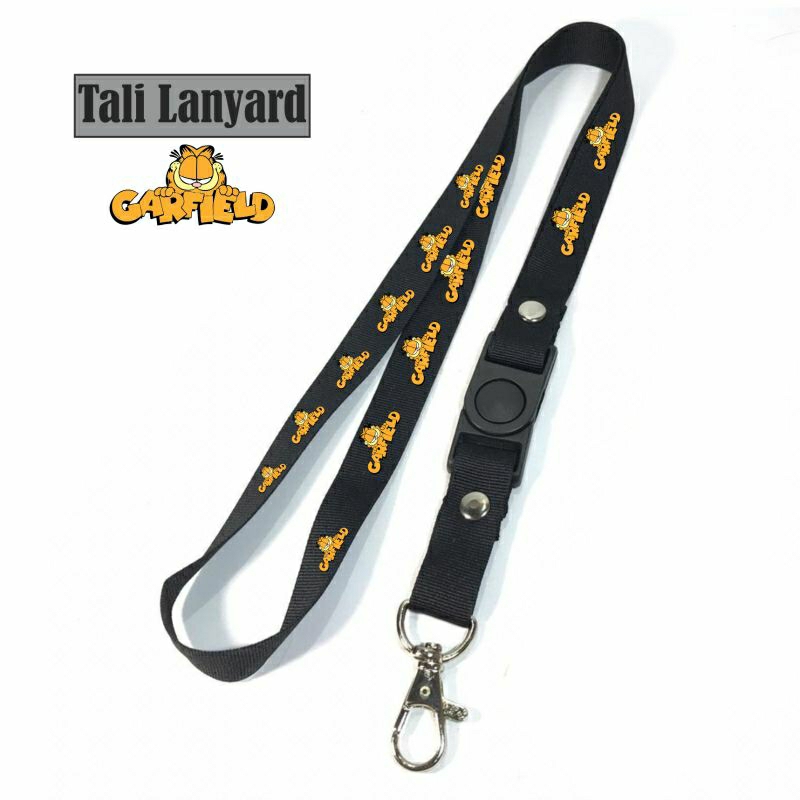 

Lanyard GARFIELD / Tali Lanyard Gantungan Kunci Name Tag Id Card / Pods / Brand Lokal / Tali Lanyard Art / Lanyard Polos / Lanyard Hitam