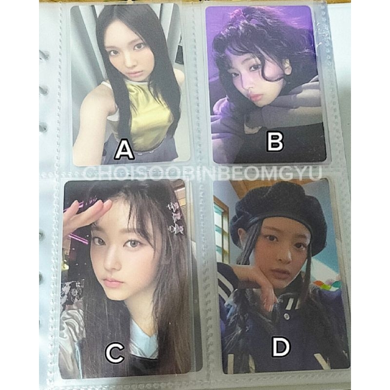 Newjeans photocard official Danielle Hanni Minji Haerin Hyein Eunchae Chaewon Lesserafim Get Up OMG 