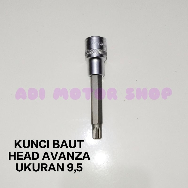kunci baut head ukuran 9,5 avanza xenia granmax rush terios