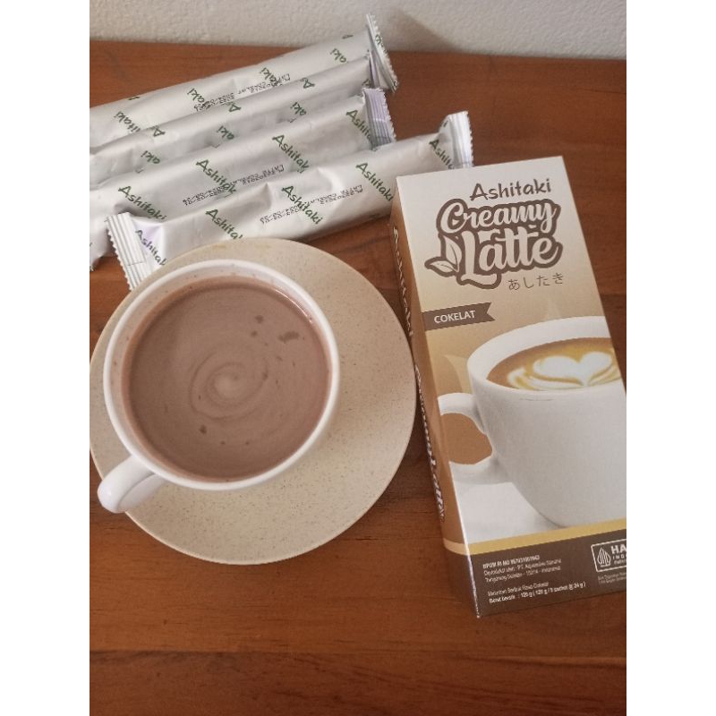 Ashitaki Creamy Latte coklat 20 kkal Halal BPOM