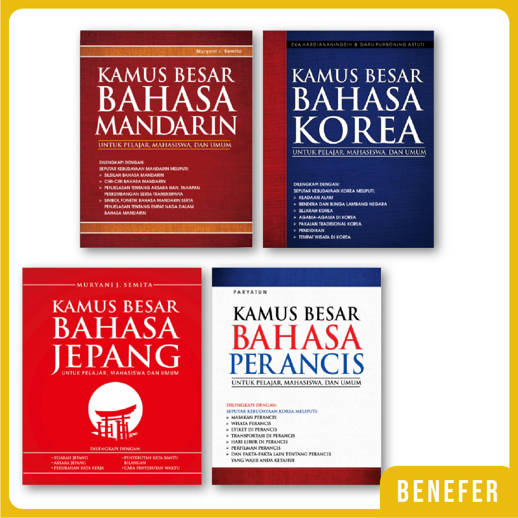 Kamus Besar Bahasa Mandarin - Korea - Jepang - Perancis