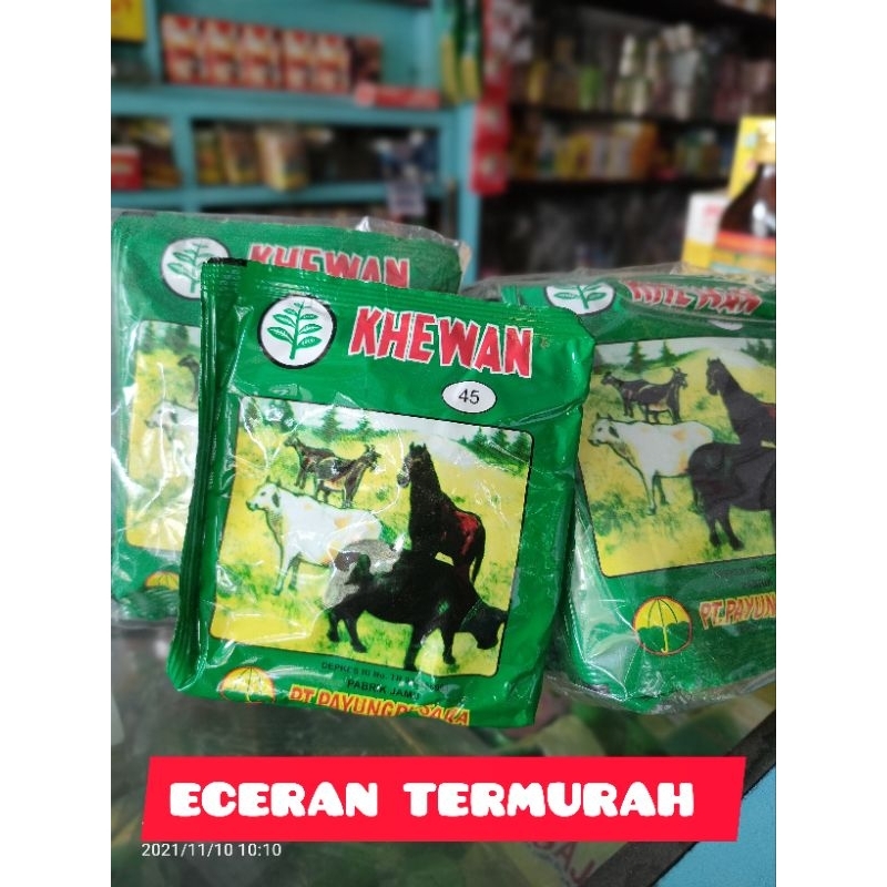 Jamu Hewan Ternak Sapi, Kambing, Kuda isi 5 bungkus