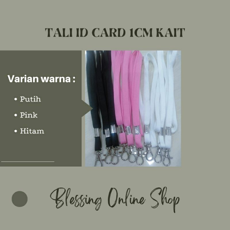 

Tali ID Card 1cm Kait / Gantungan ID Card