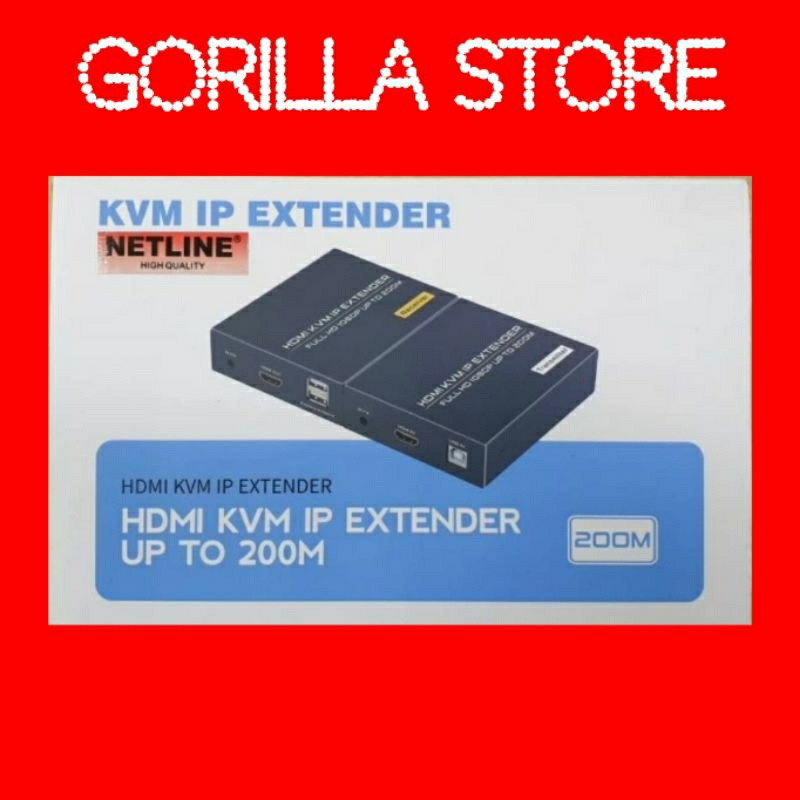 NETLINE HDMI KVM IP EXTENDER UP TO 200M