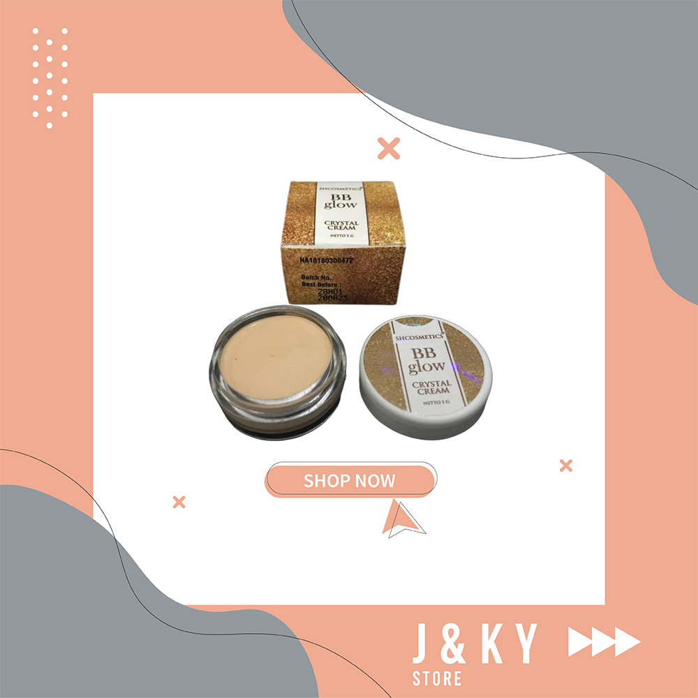 RAHASIA KULIT CANTIK DALAM SEKEJAP  Cream Krim Perawatan wajah BB GLOW CRYSTAL pemutih wajah glowing