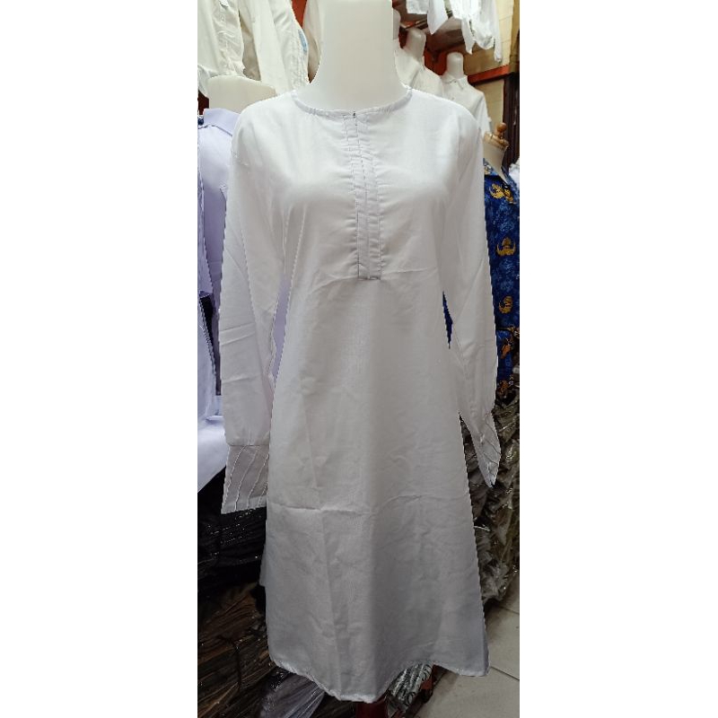 Tunik putih bhn toyobo