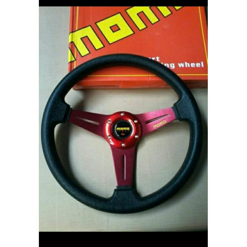 Stir Mobil Racing Momo Universal - Setir Mobil Racing Momo 13inch
