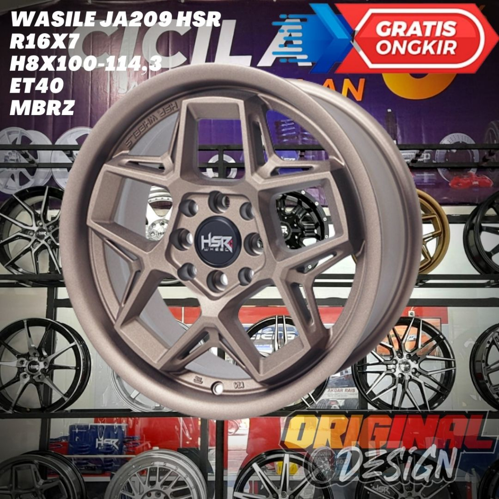 Velg Mobil Sirion , Etios , March , Mirage , HSR WASILE Ring 16 R16 Bronze