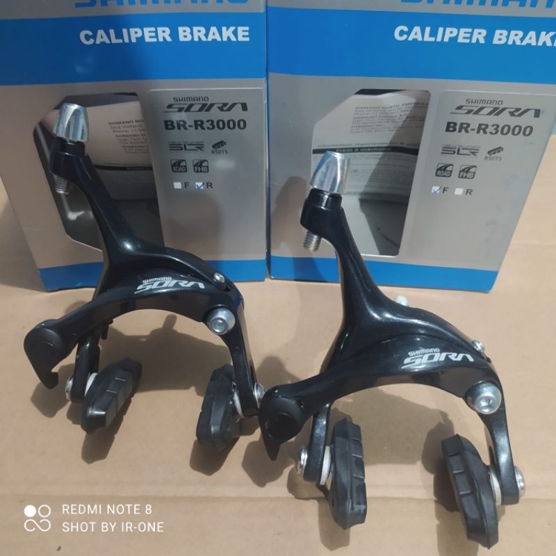 Caliper brake Shimano Sora R3000-R/F u-brake ubrake u-brake roadbike shimano sora R3000 depan dan be