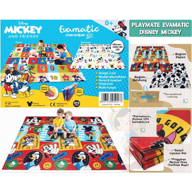 PLAYMATE EVAMATIC DISNEY MICKEY KARPET FOAM