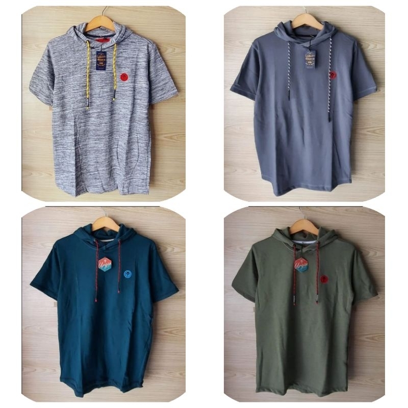 Kaos Hoodie Lengan Pendek urgan original