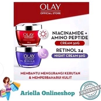 Olay Regenerist Retinol 24  Night Cream 50 gr +  Olay Regenerist  Micro Sculpting Day Cream 50 gr