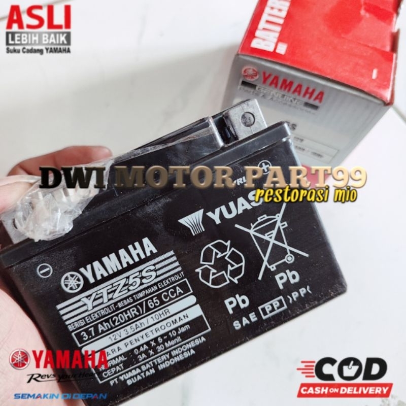 ACCU AKI YUASA YTZ5S VIXION MIO SOUL FINO MIO J M3 X-RIDE SOUL GT ORIGINAL