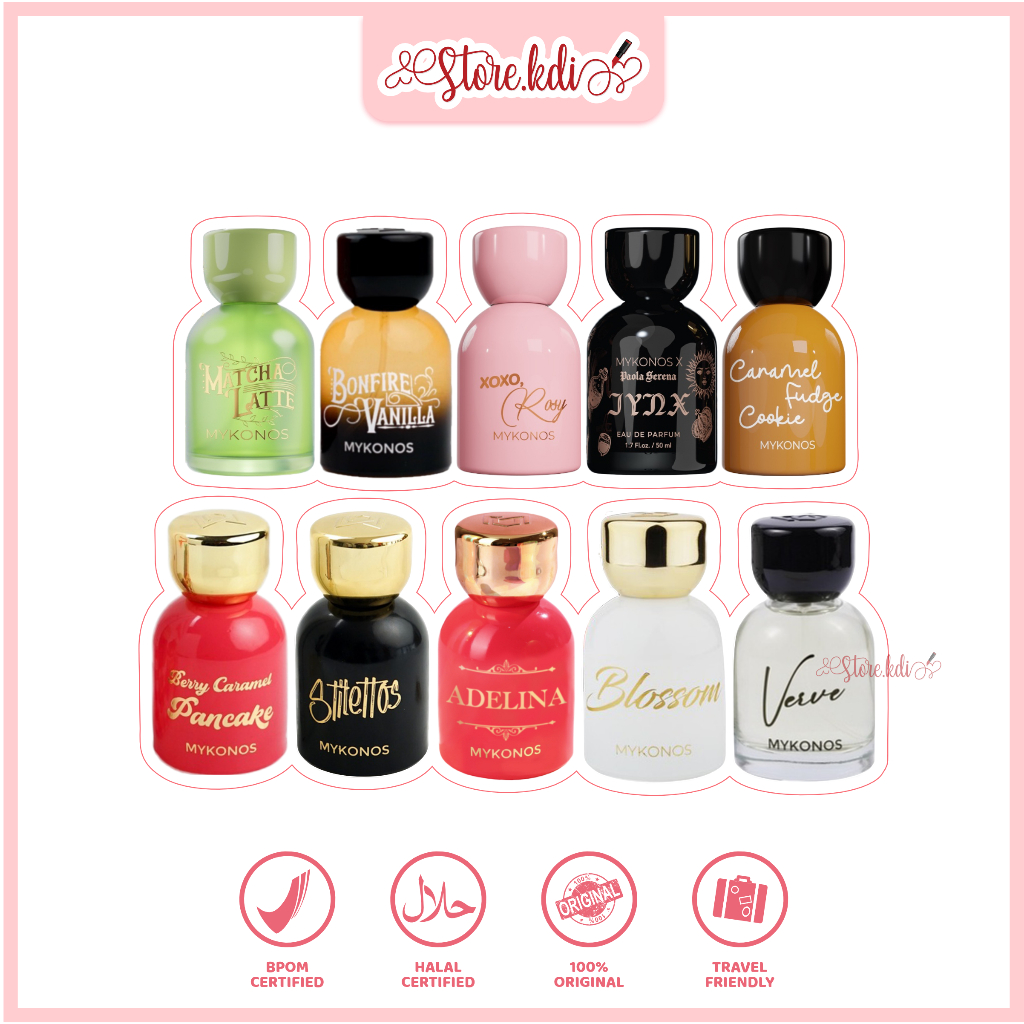 MYKONOS EDP Eau De Parfume 50ml / Parfum - JYNX x Paola Serena - Bonfire Vanilla - XoXo Rosy - Match