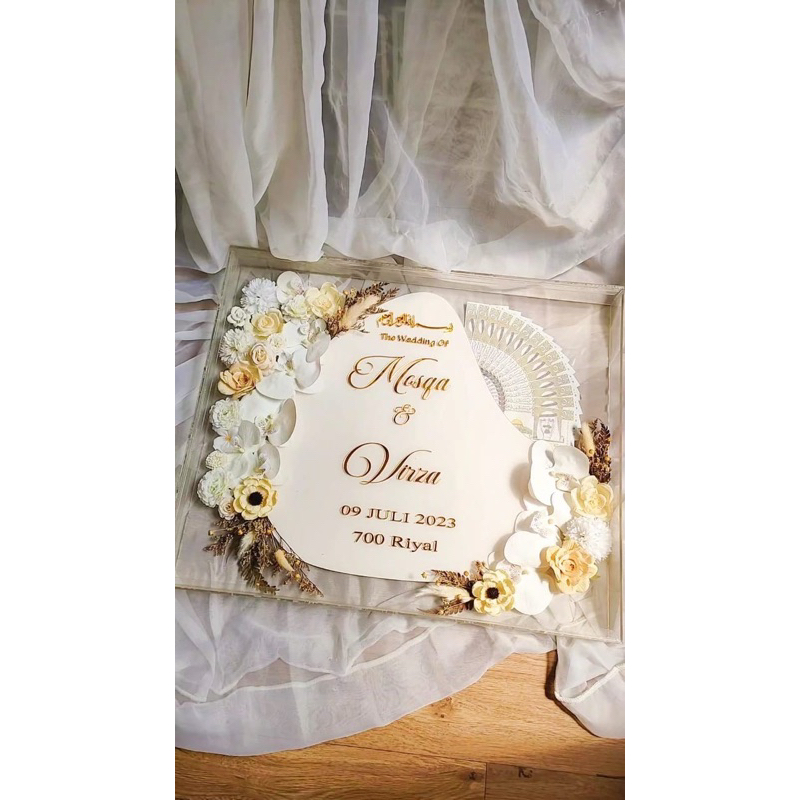 mahar akrilik ukuran 50x60