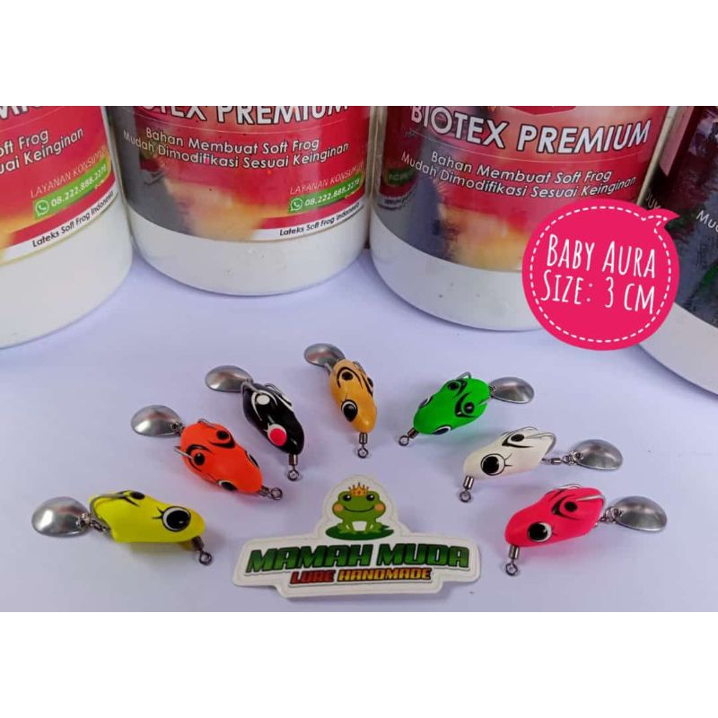 Soft frog 3 cm hook vmc