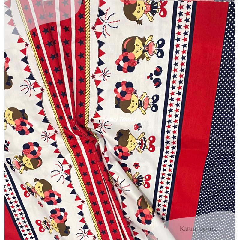 Kain Katun Jepang Motif Anak KJ 17