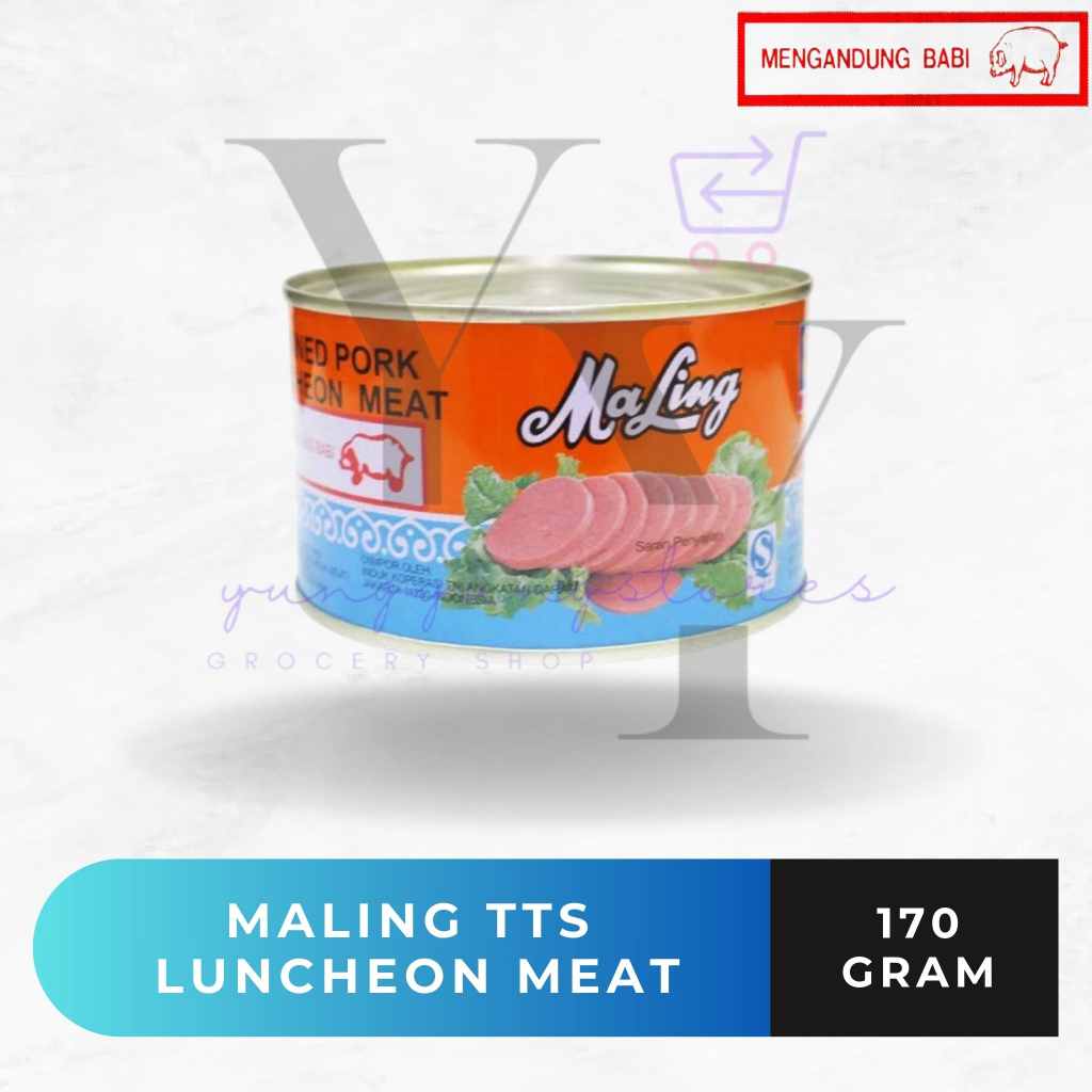 

[KECIL] Ham Maling TTS Pork Luncheon Meat Kaleng 170 Gram