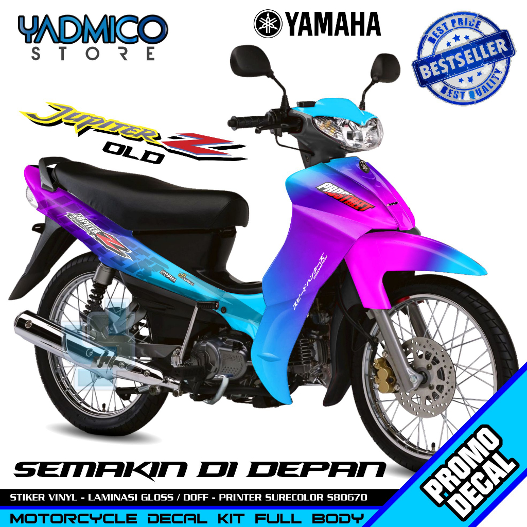 Decal Jupiter Z Lama Full Body - Stiker Motor Jupiter Z Old Full Body - Dekal Jupiter Z Old Full Bod