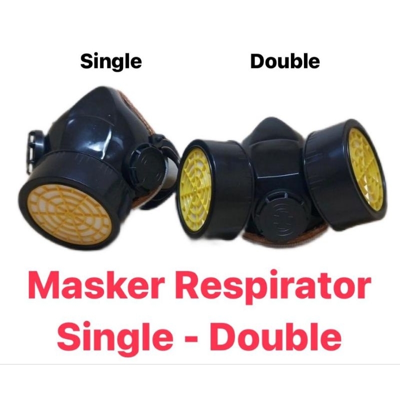 masker obat / masker respirator / masker anti debu single double filter moncong babi