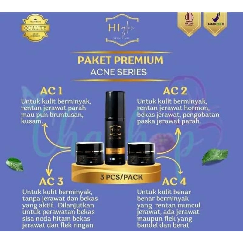 paket premium hi glow skincare