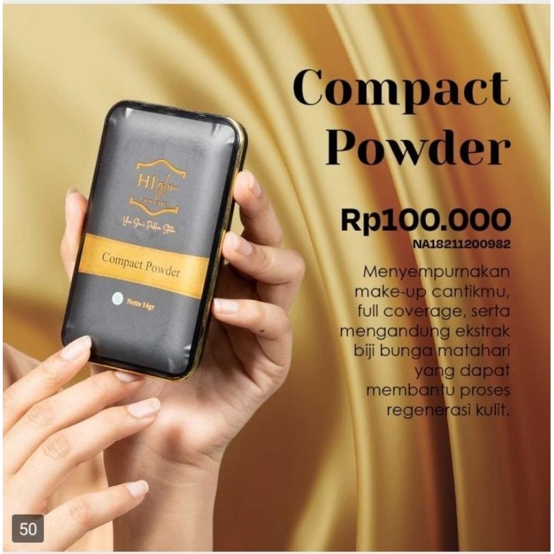 bedak padat hi glow skincare