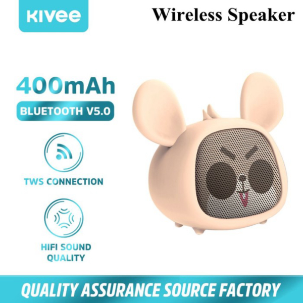 Jual KIVEE Wireless Portable Bluetooth speaker portable lucu dan mini MW01 - Mouse Diskon