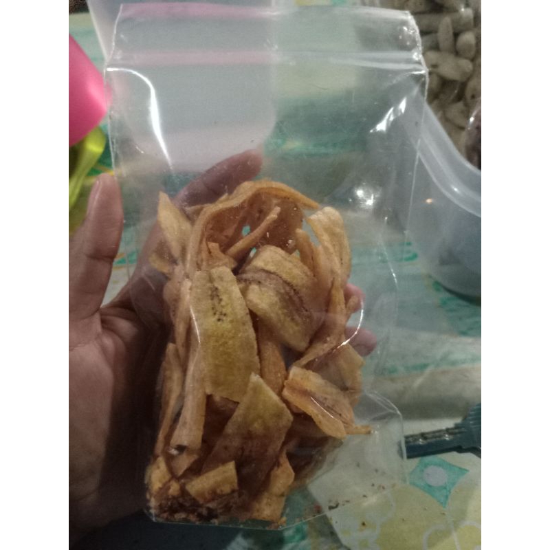 

keripik pisang rasa bawang