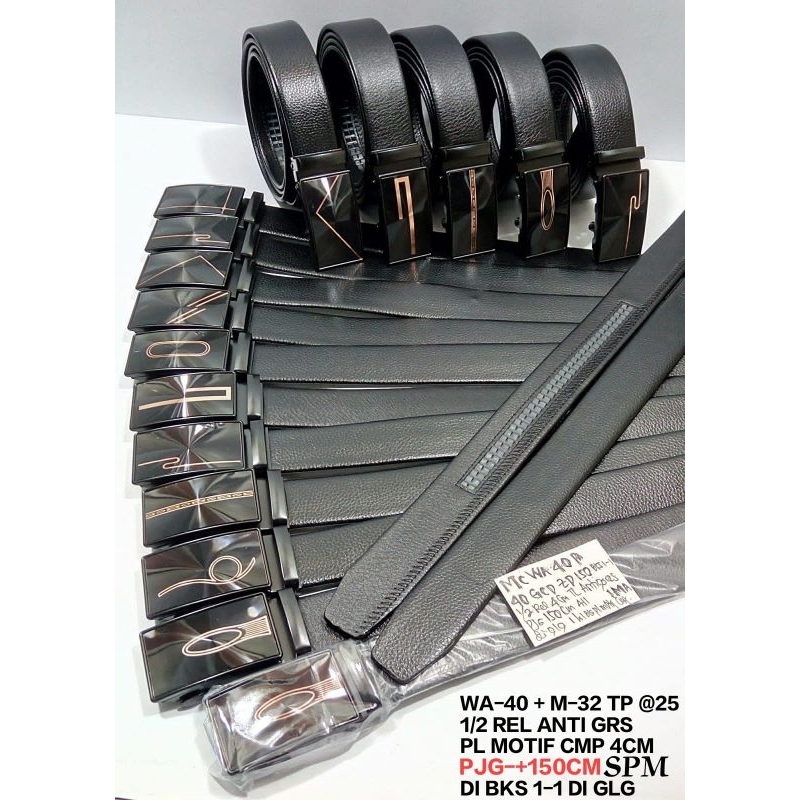 ikat pinggang pria sleting gasper pria