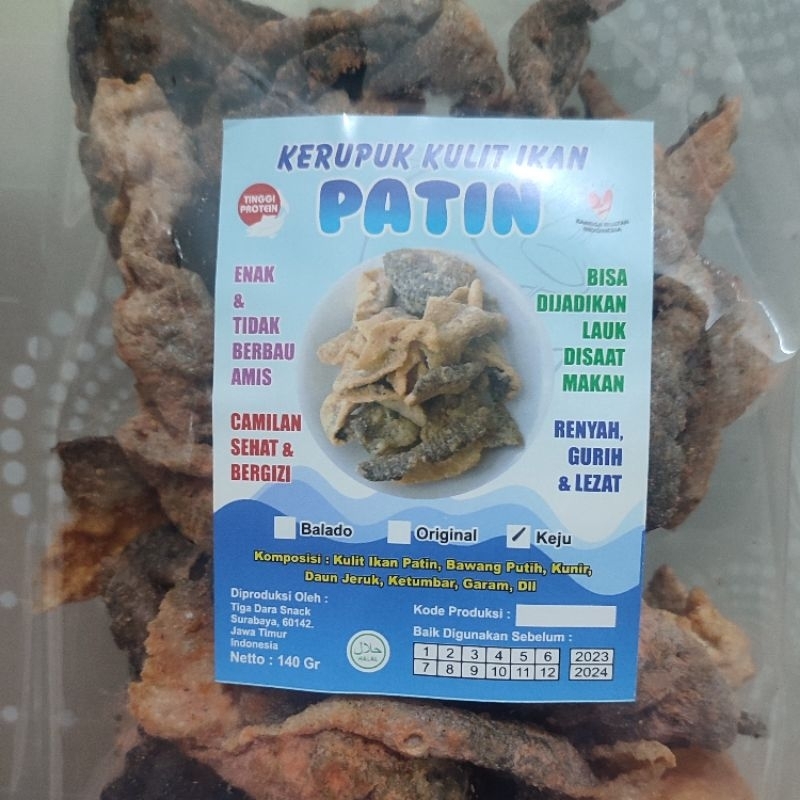 

Krupuk Ikan Kulit Patin / Fishkin Surabaya