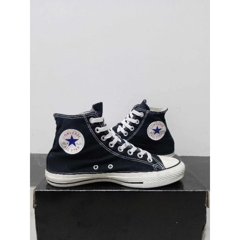 Sepatu second branded converse high hitam