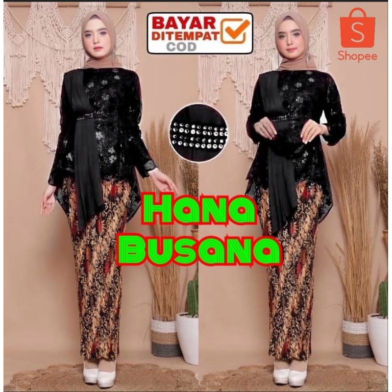 Setelan Kebaya Selendang Setelan / Atasan Aurora Selendang Kebaya Modern Setelan Blouse Amalia Kebay