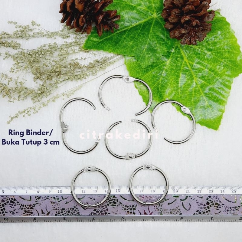 

Ring Binder /Ring buka tutup/Scrapbook 3 cm - ring bulat