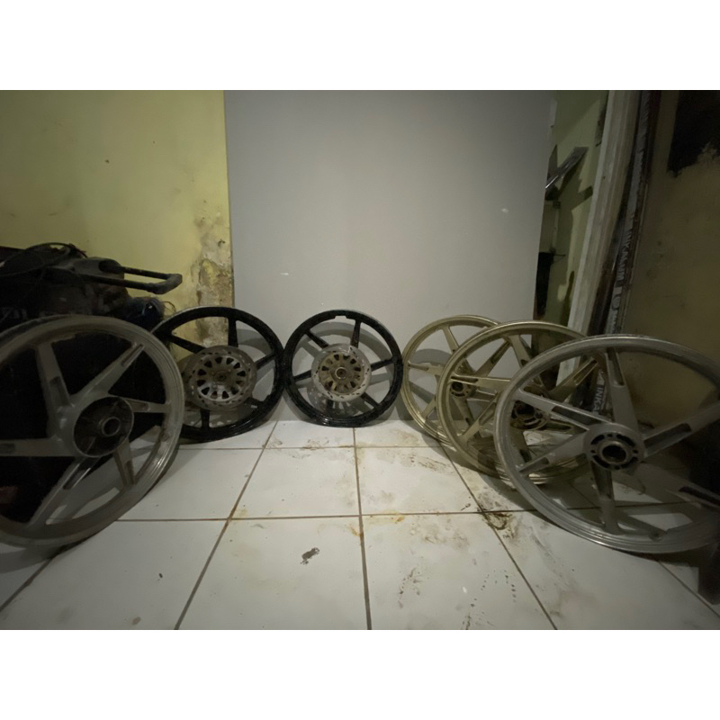 velg satria 2 tak double disk