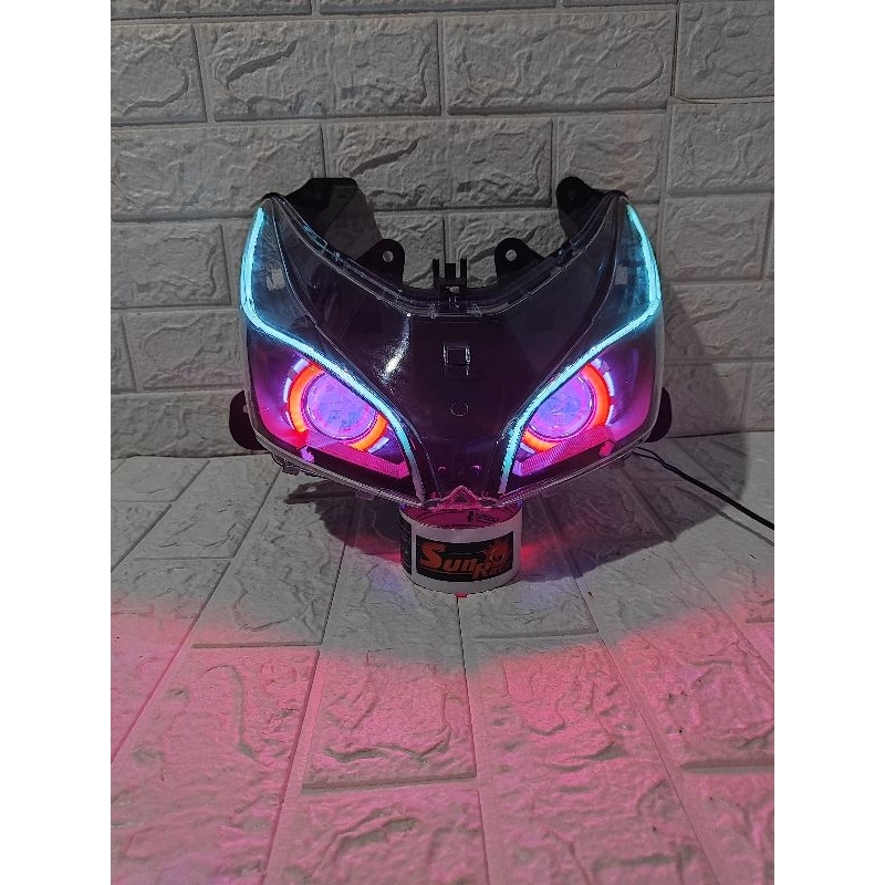 PAKET PROJIE PROJI REFLEKTOR LAMPU DEPAN HEADLAMP HONDA VARIO 110 FI